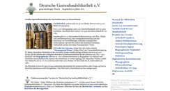 Desktop Screenshot of gartenbaubuecherei.de